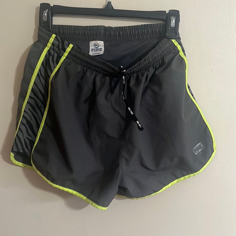 PINK Victoria Secret size small athletic shorts workout grey women’s summer
